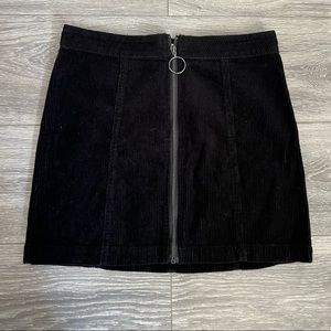 Corduroy mini skirt